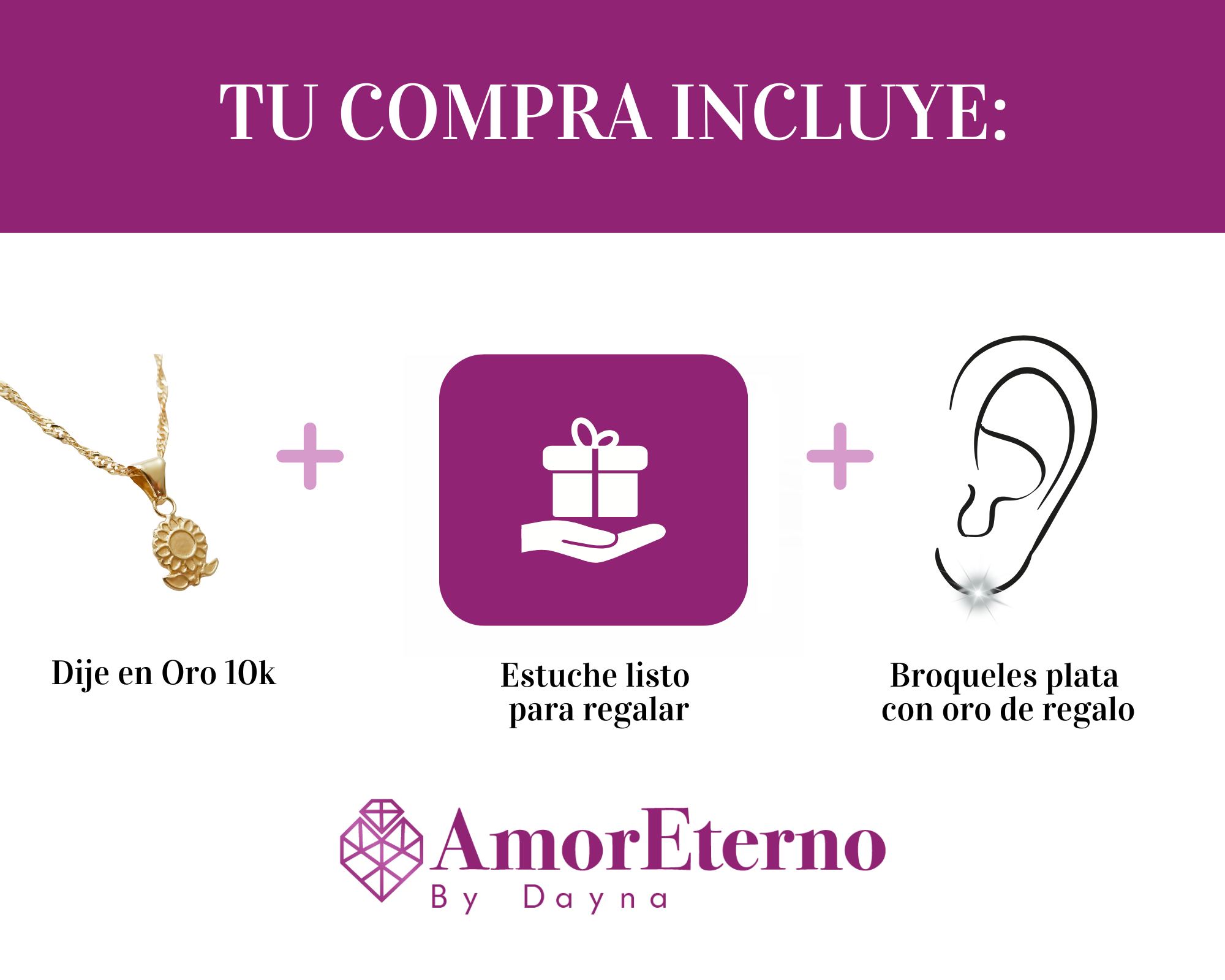 Dije Girasol Oro 10k