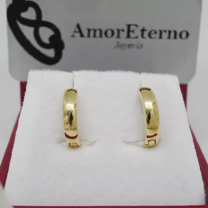 Amor Eterno - Arracadas / Aretes / Huggies Helene* Oro 10k
