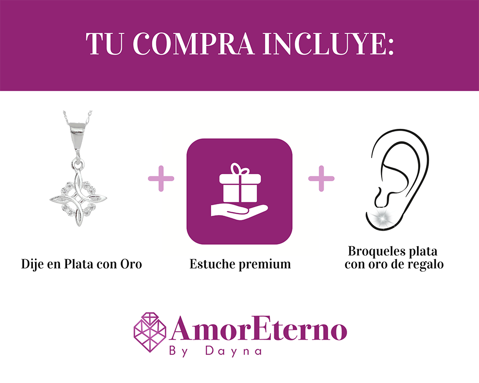Amor Eterno - Dije Nudo De Bruja / Plata Oro 24k