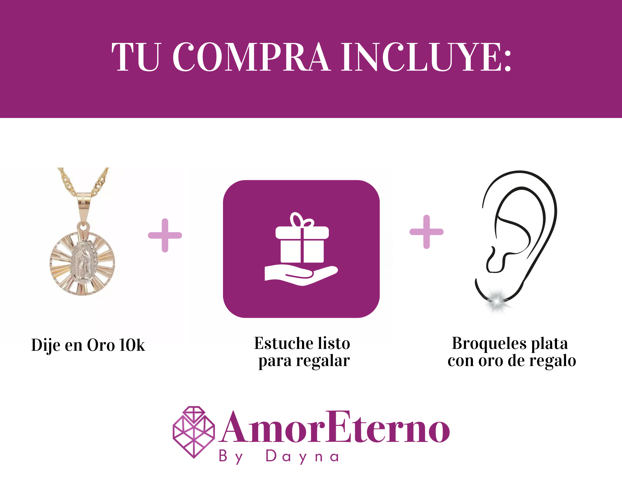 Amor Eterno - Virgen Circular Oro Sólido