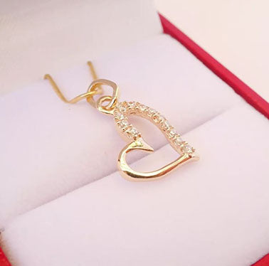 Amor Eterno - Dije Corazón / Love / Oro 10k Solido