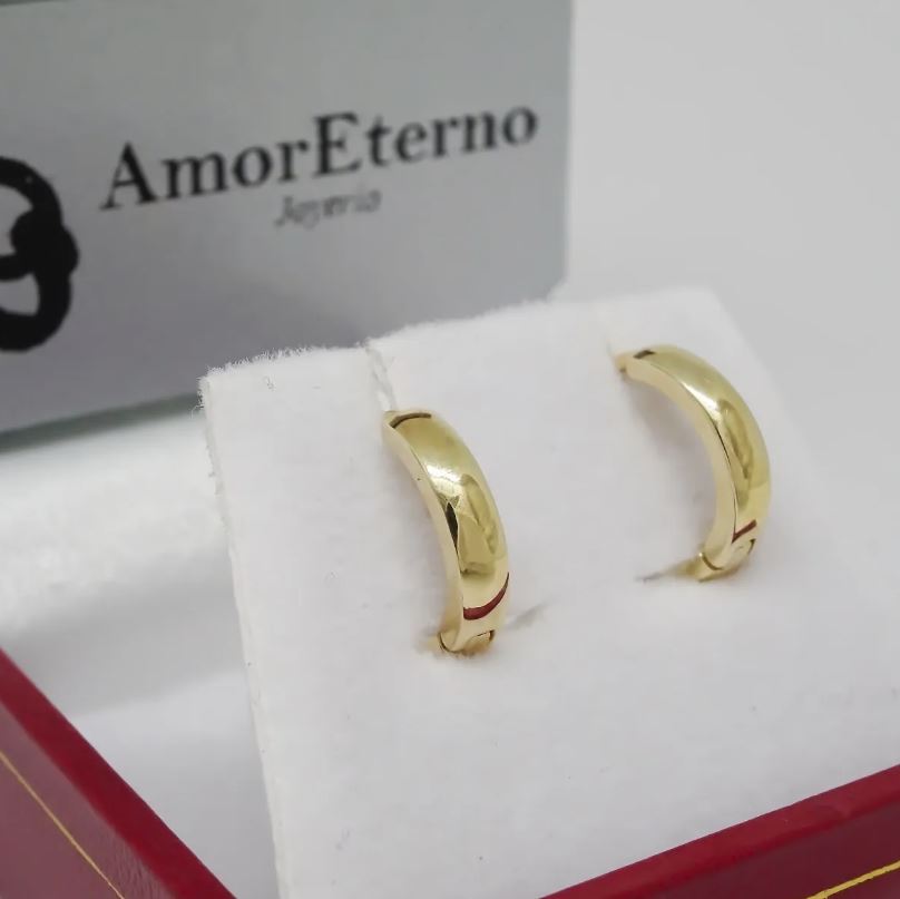 Amor Eterno - Arracadas / Aretes / Huggies Helene* Oro 10k