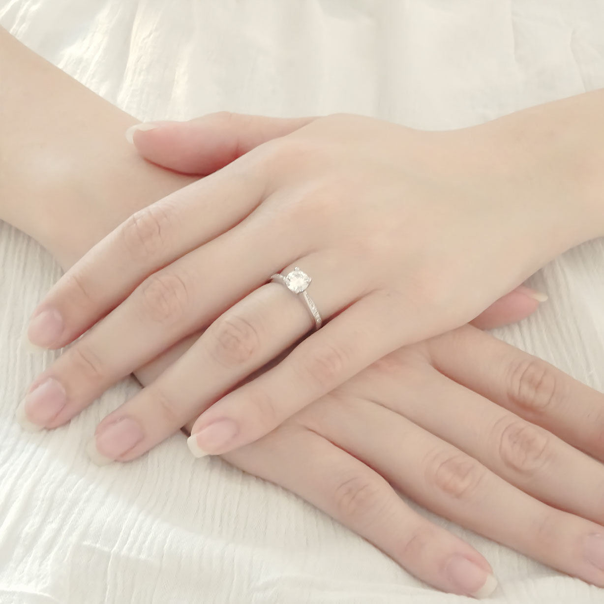 Amor Eterno - Anillo Marie / Plata Con Oro 24k