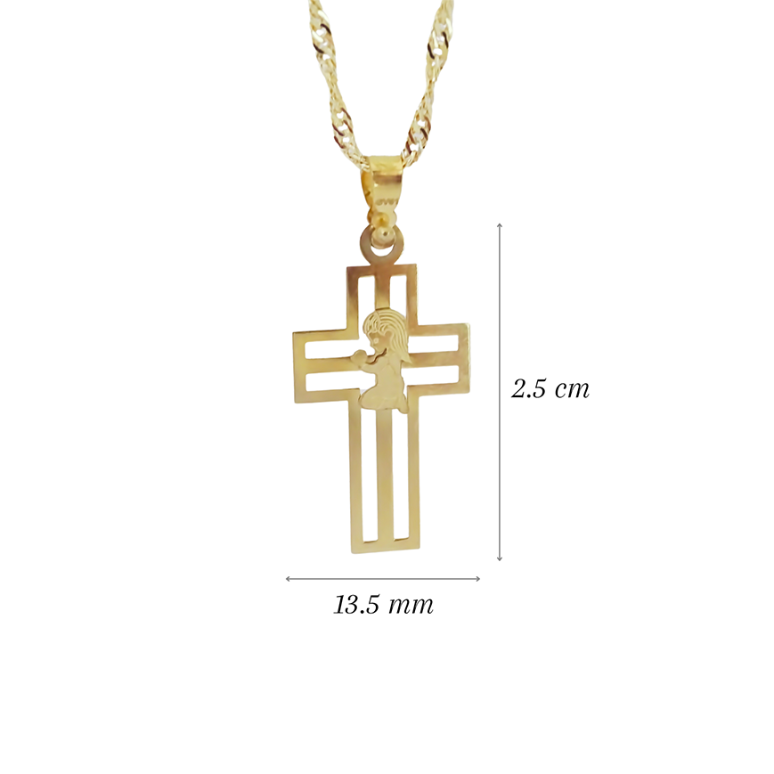 Amor Eterno - Dije Ángel Cruz / Oro Sólido 10k
