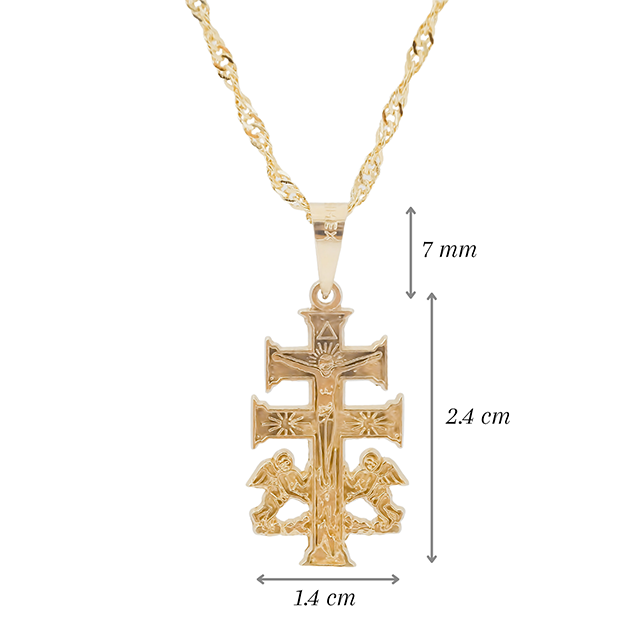 Amor Eterno - Dije Cruz De Caravaca / Oro 10k