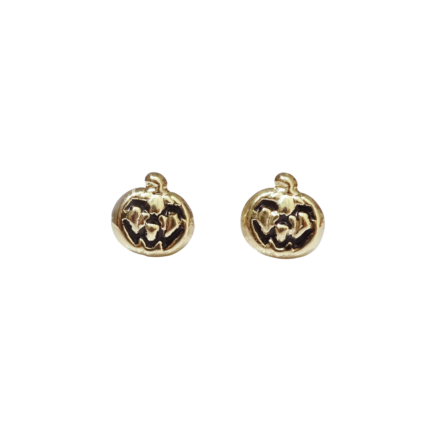 Amor Eterno - Broqueles Calabaza / Aretes / Oro 10k