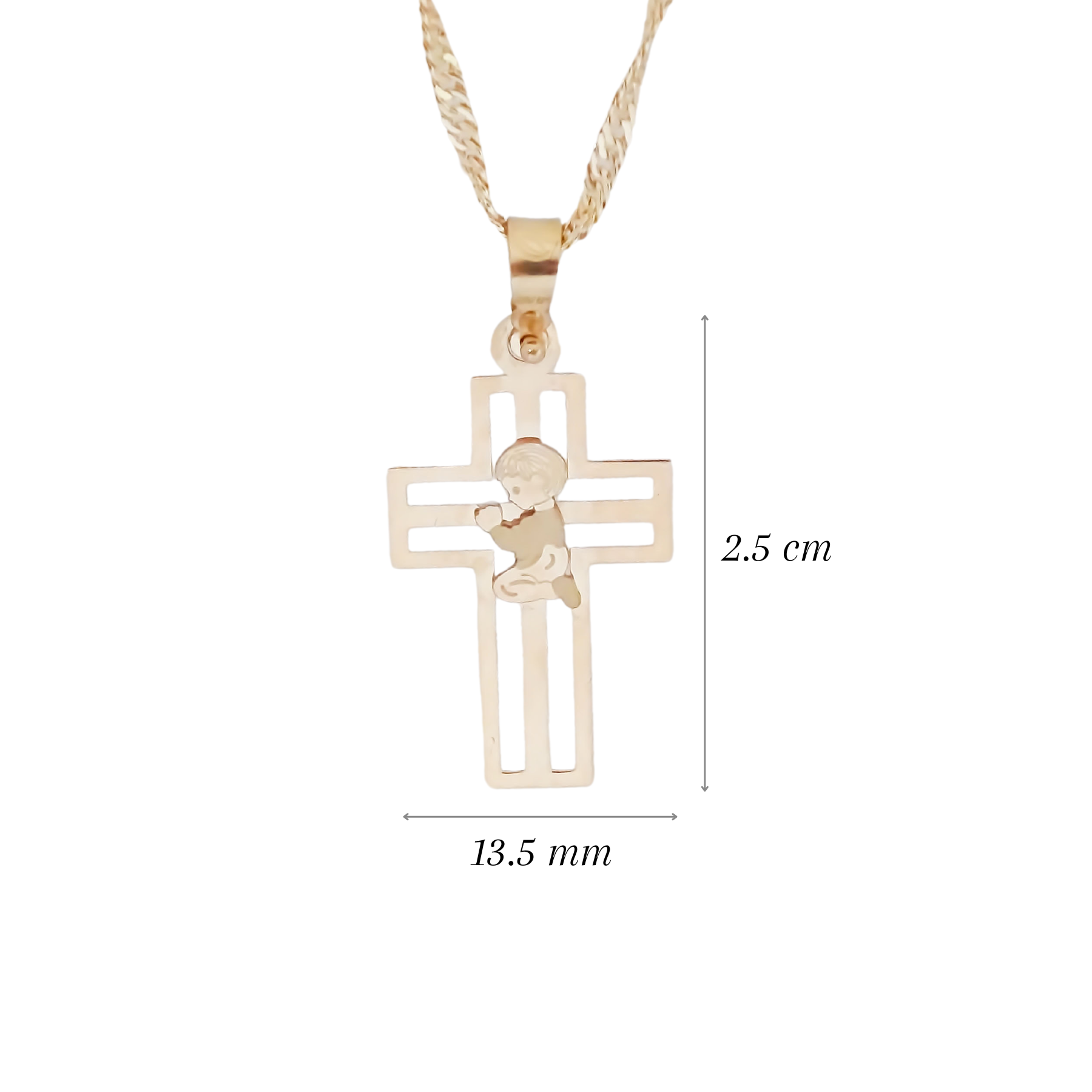Amor Eterno - Dije Ángel Cruz / Oro Sólido 10k