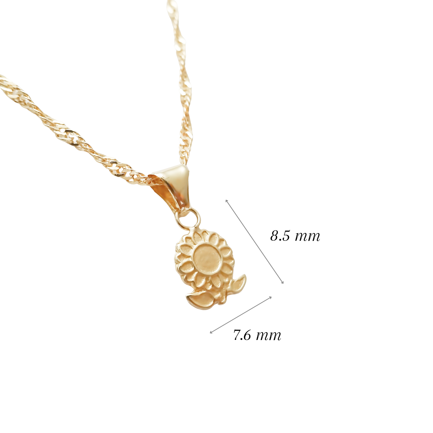 Dije Girasol Oro 10k