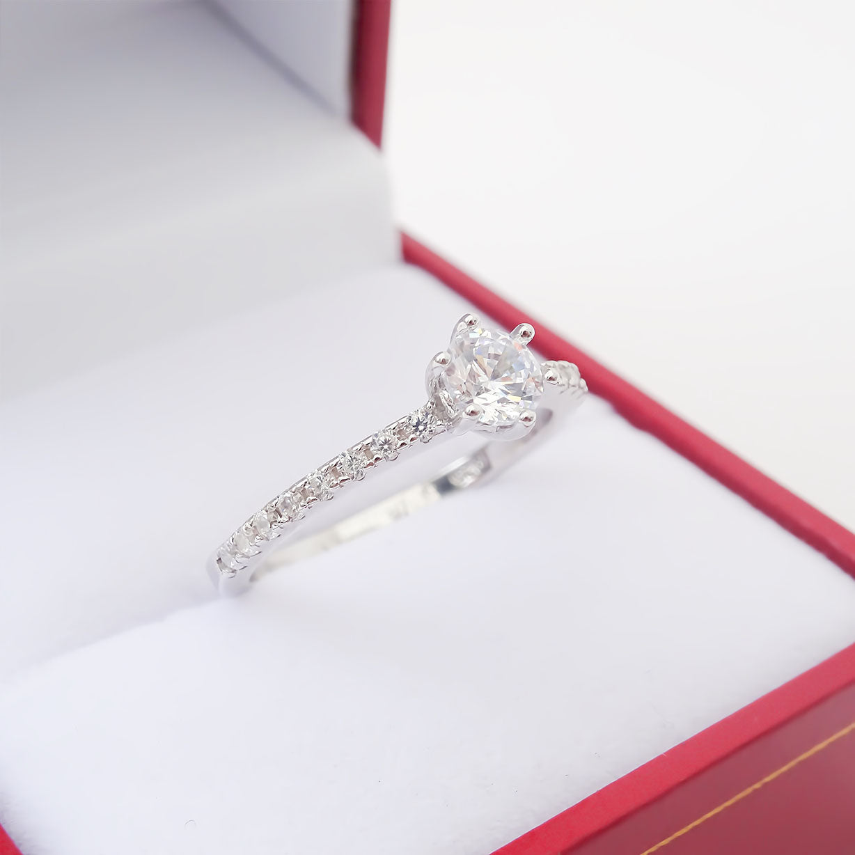 Amor Eterno - Anillo Nadia / Plata Con Oro 24k
