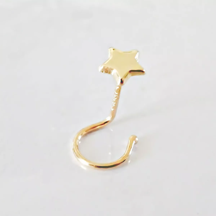 Amor Eterno - Piercing Nariz Estrella / Oro Sólido 10k