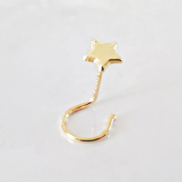 Amor Eterno - Piercing Nariz Estrella / Oro Sólido 10k