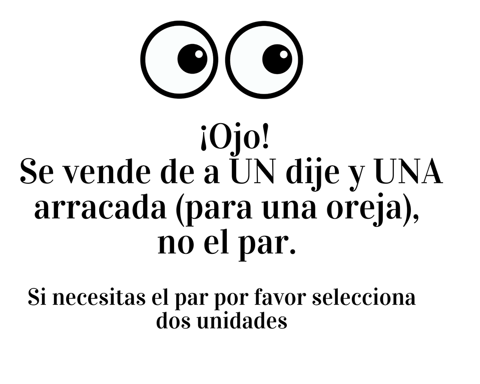 Amor Eterno  - Dije Con Arracada / Corazón Relleno / Oro 10k