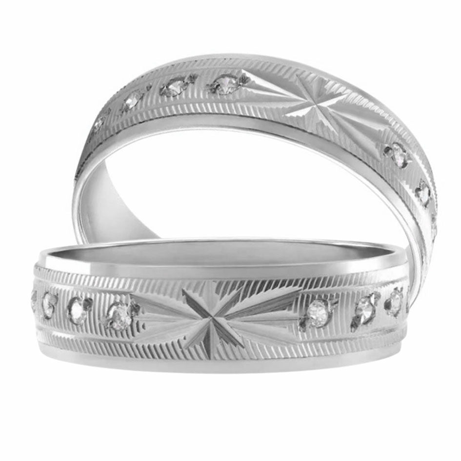 Argollas Estrella 14k