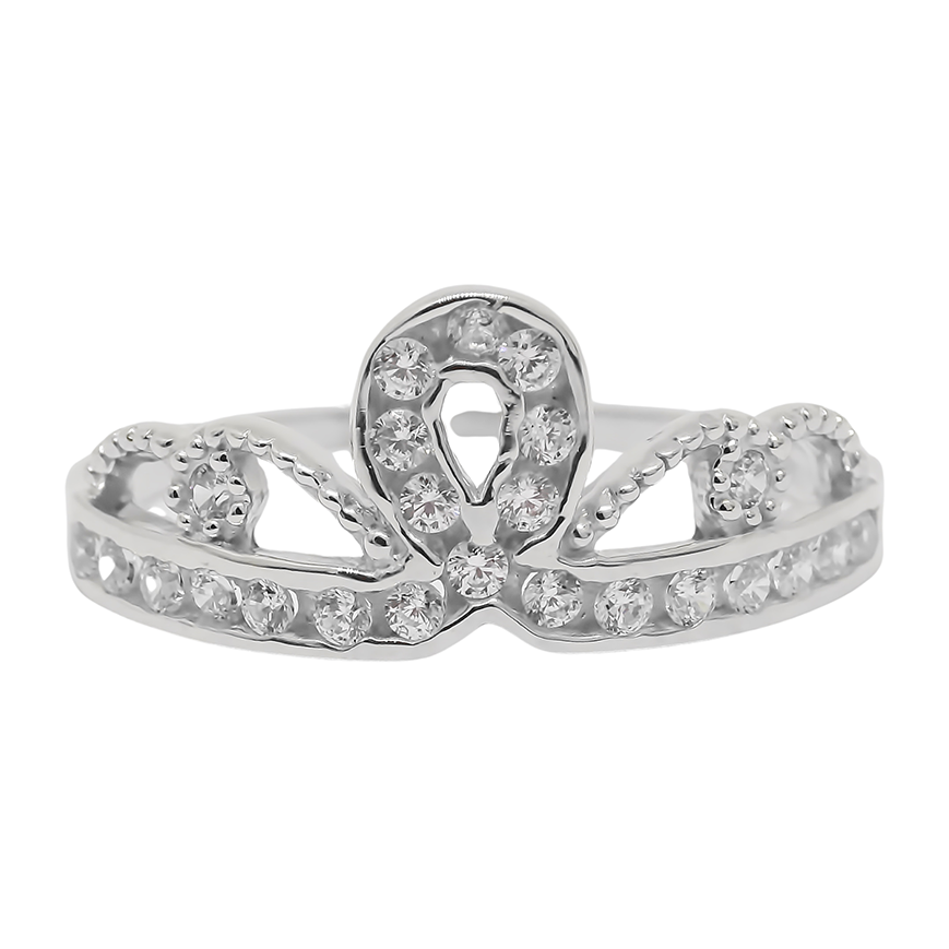 Amor Eterno - Anillo Corona Anne / Oro Sólido 14k