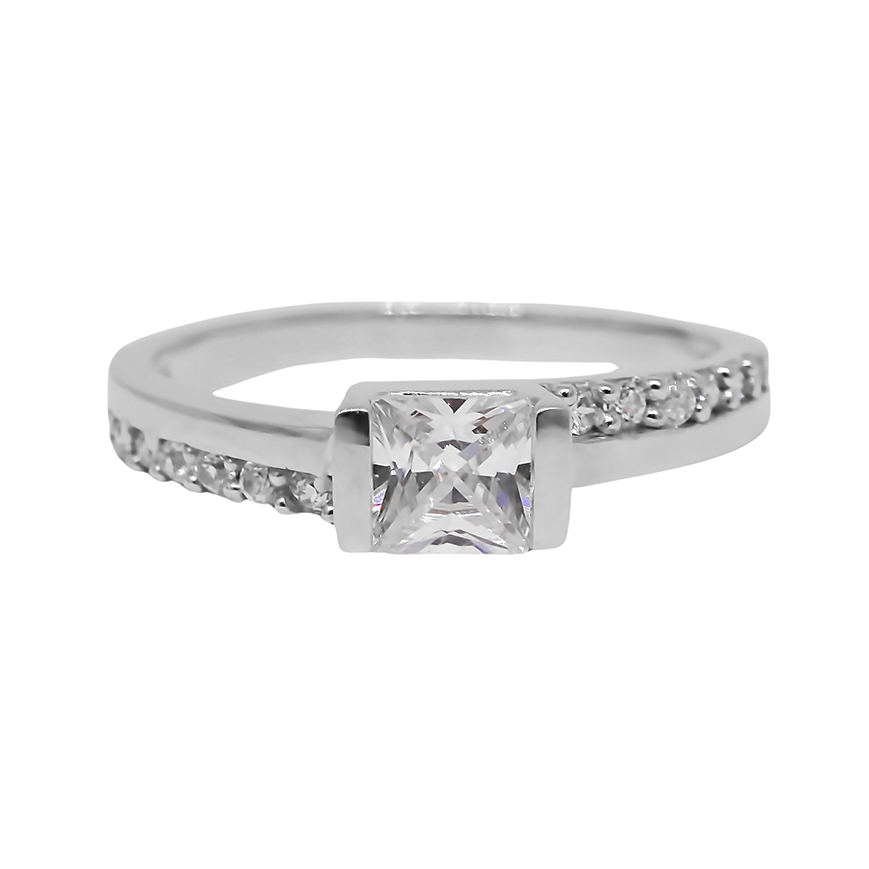 Amor Eterno - Anillo Kristal / Oro 14k Solido