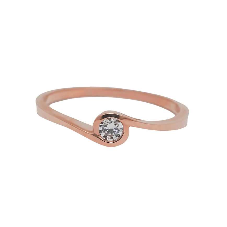 Amor Eterno - Anillo Paloma / Oro Sólido 14k