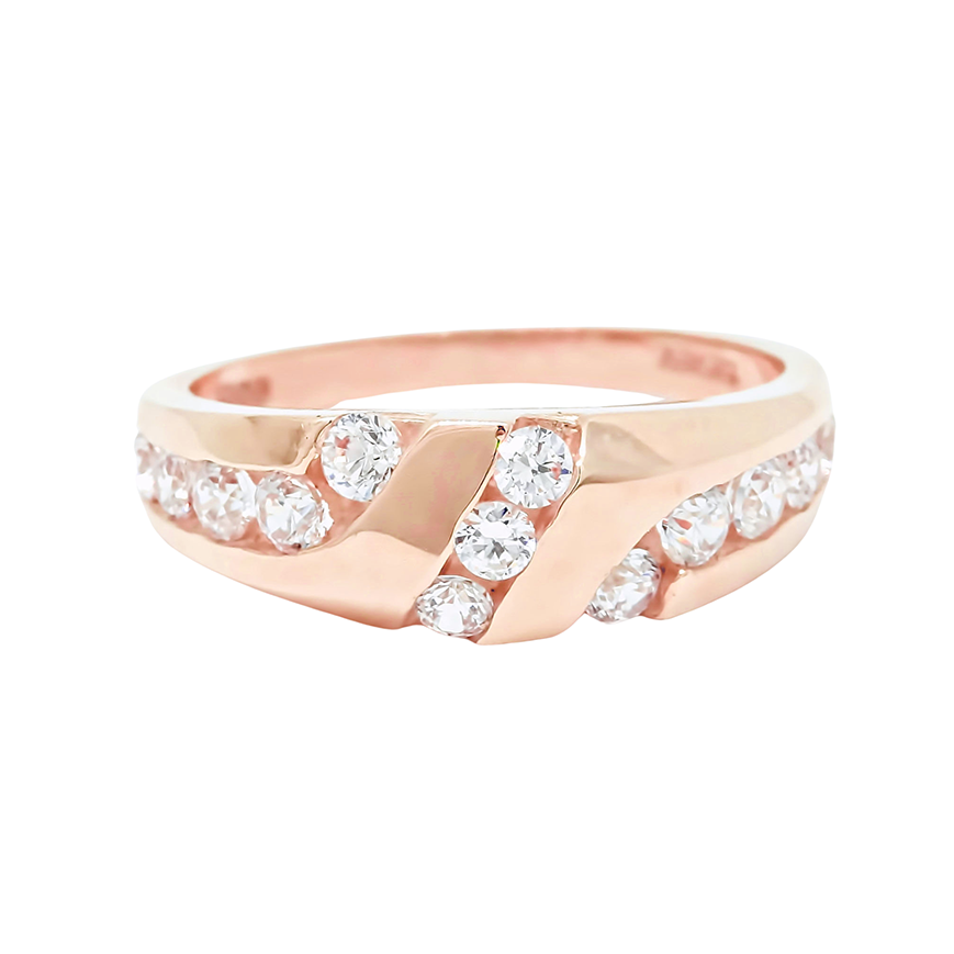 Amor Eterno - Grueso Anillo Paris / Oro Sólido 14k