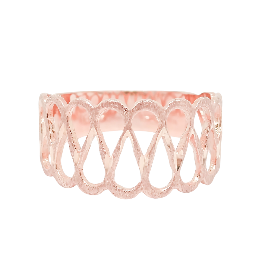 Amor Eterno - Anillo Cristina - Oro Solido 14k