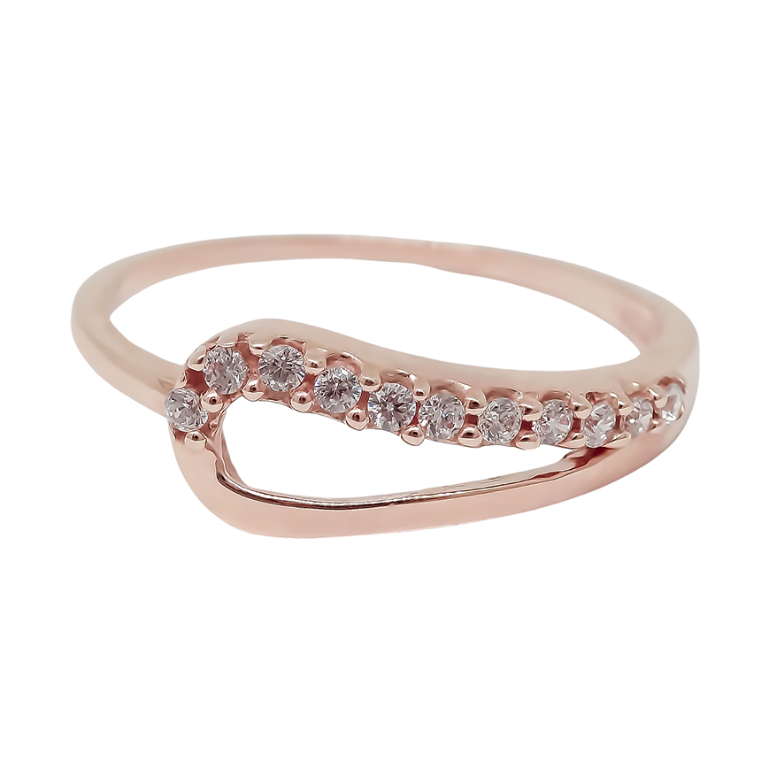 Amor Eterno - Anillo Rain / Oro 10k Sólido