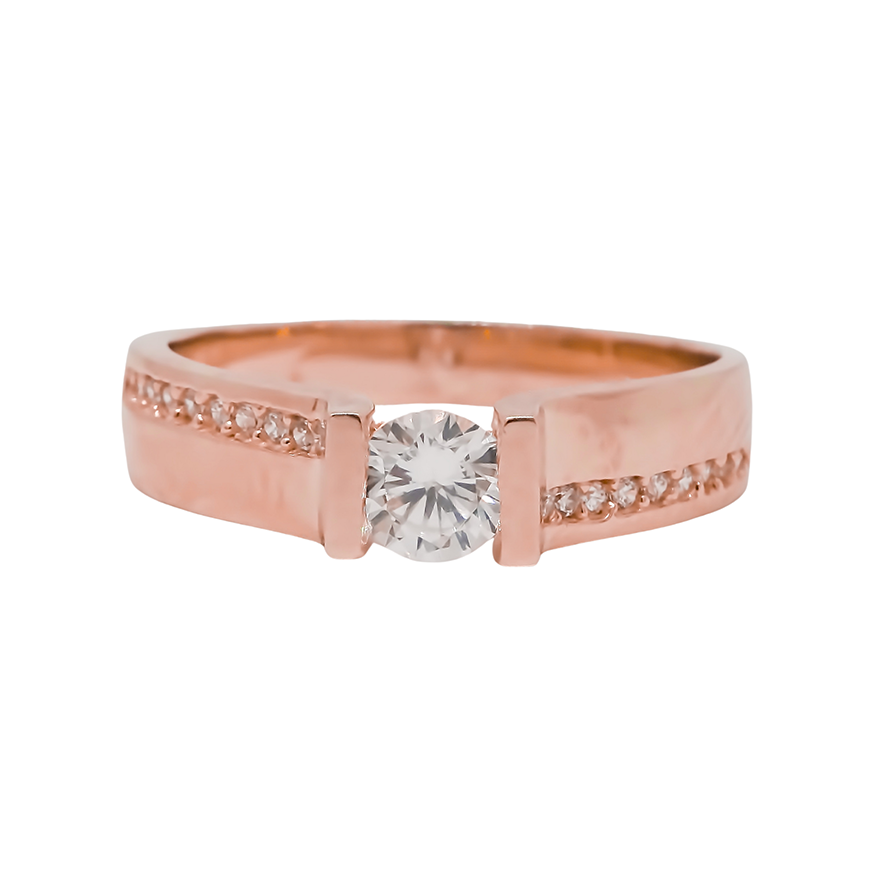 Amor Eterno - Anillo Gemini / Oro Sólido 10k