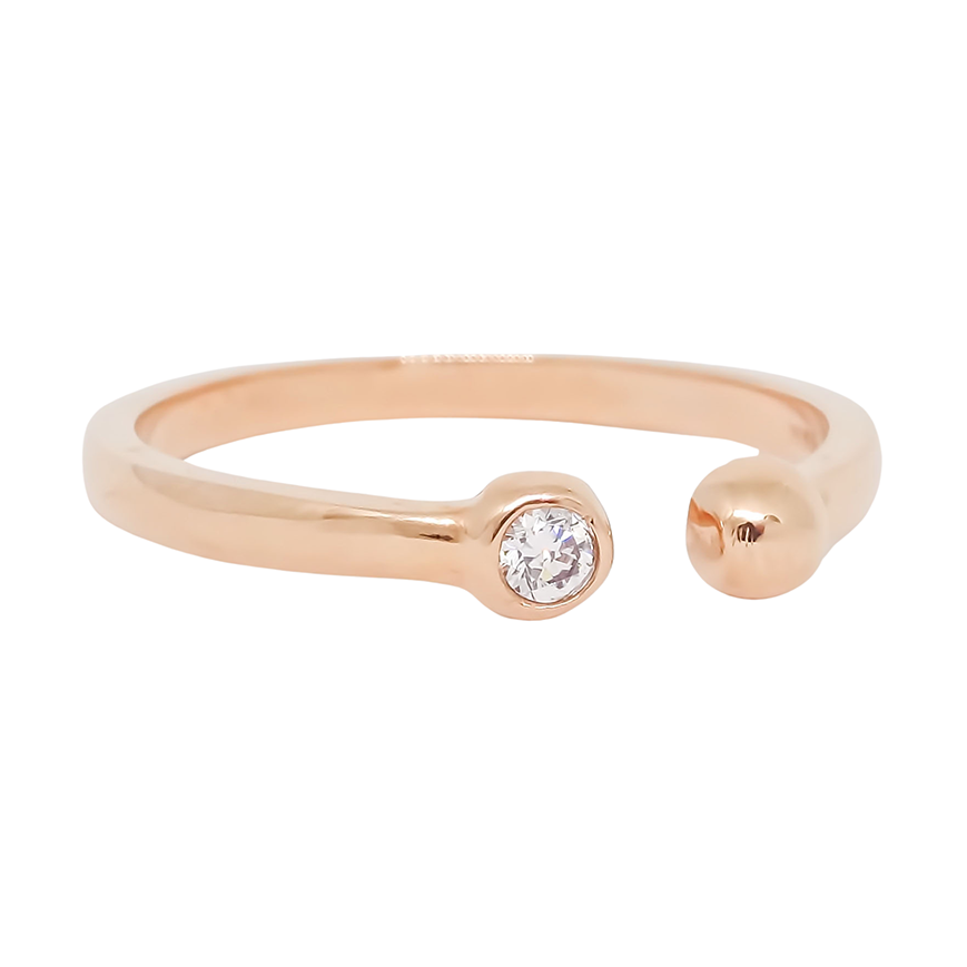 Amor Eterno - Anillo Together / Oro 10k Sólido