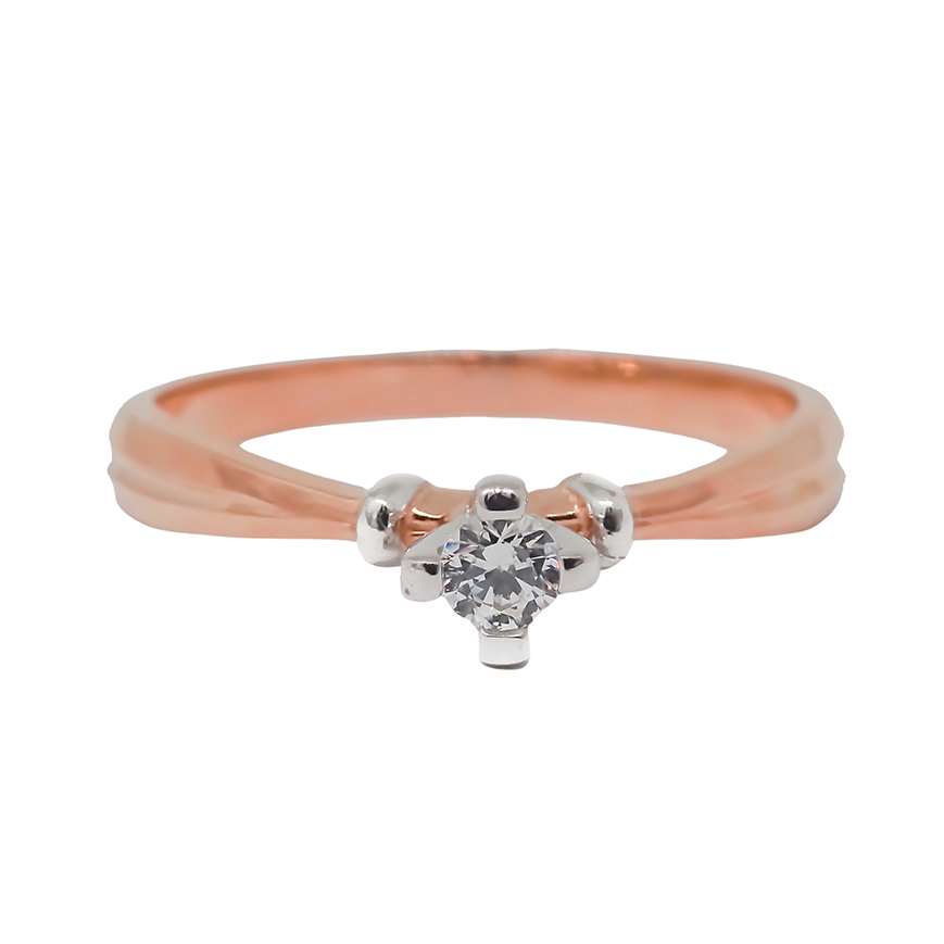 Amor Eterno - Anillo Liz / Oro Sólido 14k