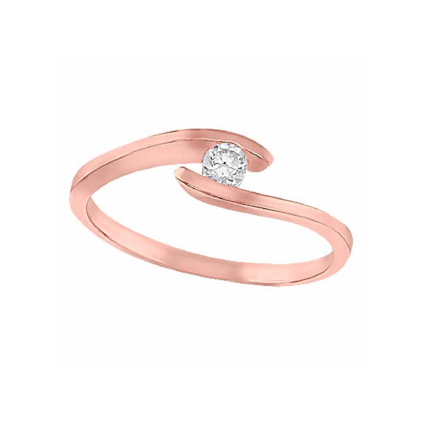 Amor Eterno - Anillo Ondas / Oro Sólido 14k