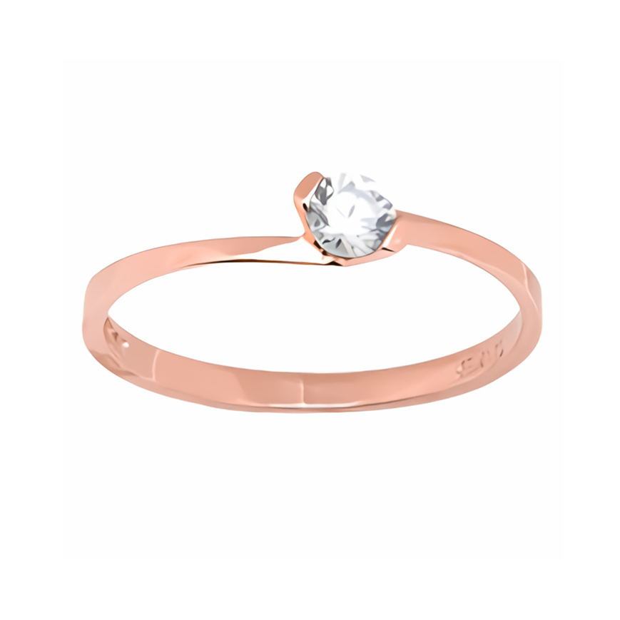 Amor Eterno - Compromiso / Anillo Circulo Plano / Oro 14k Solido