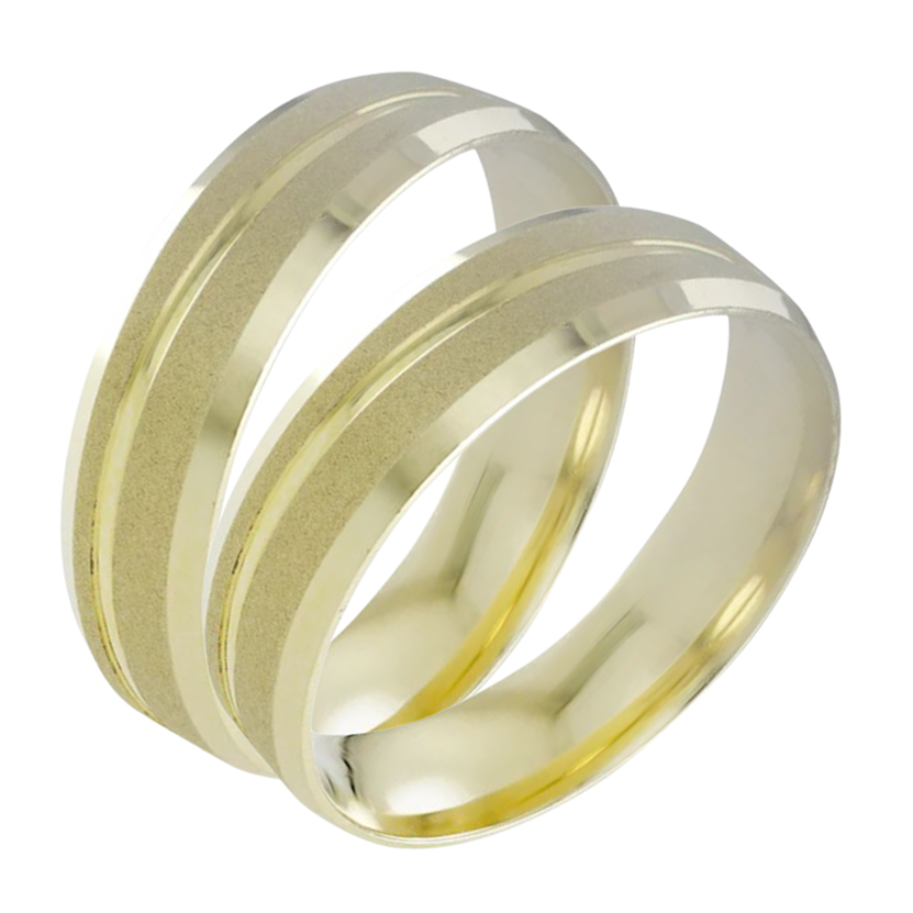 Argollas Encanto 5mm 14k