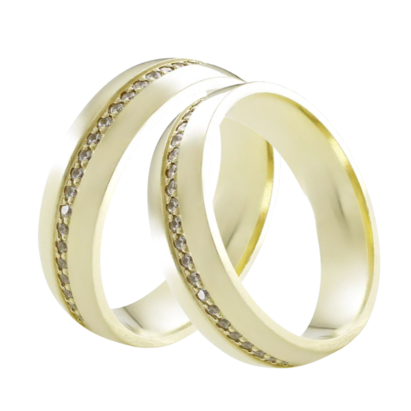 Argollas Constelación 5mm 14k