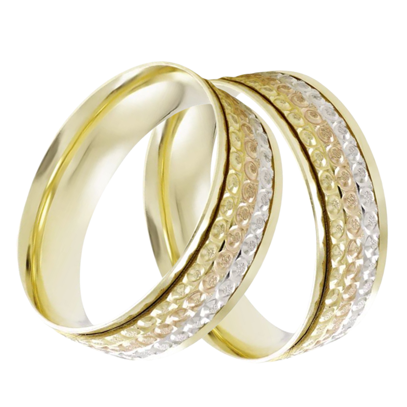 Argollas Trinity 14k