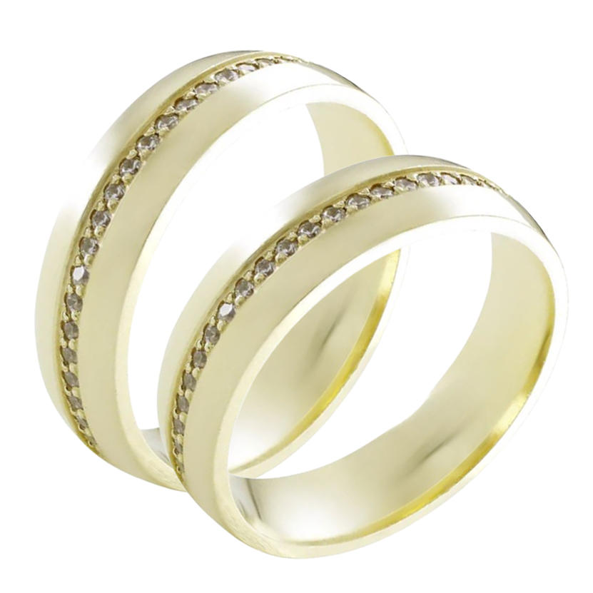 Argollas Constelación 5mm 14k