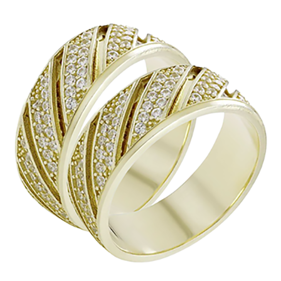 Argollas Infinito 14k