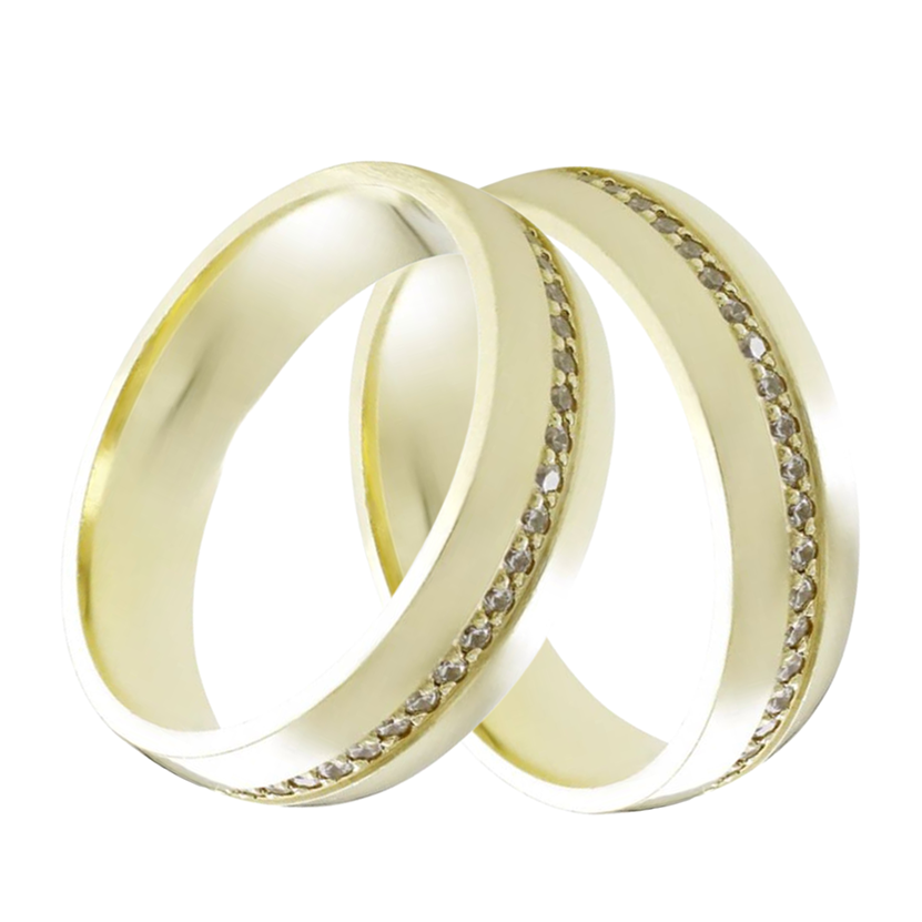 Argollas Constelación 5mm 14k