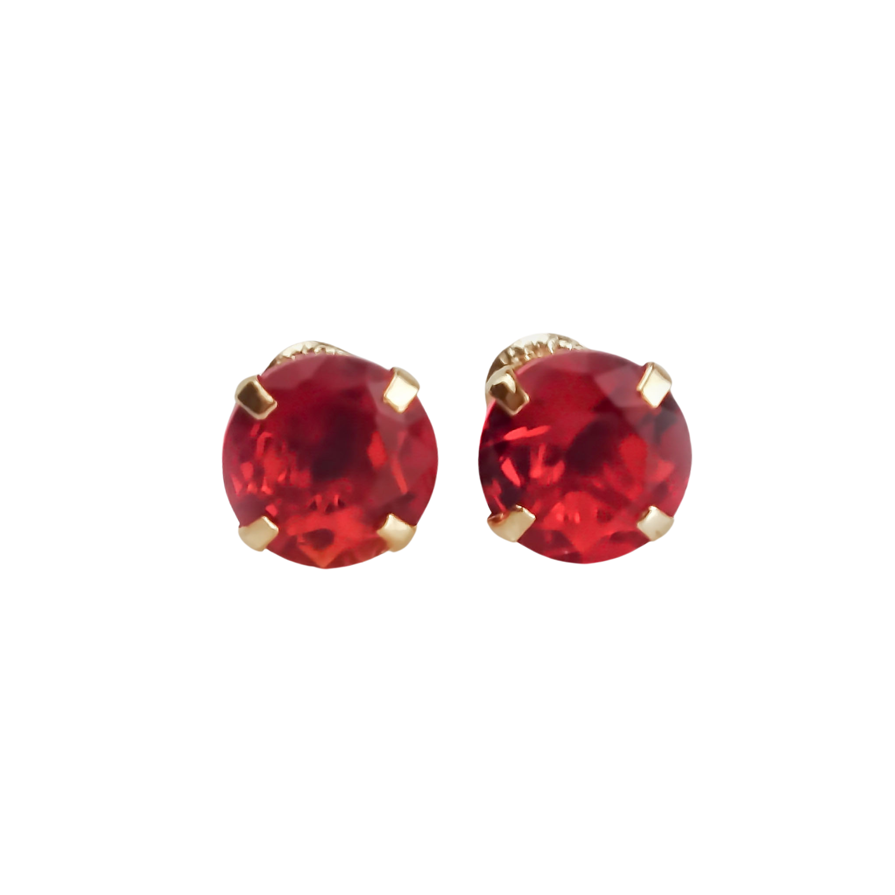 Amor Eterno - Broqueles Recto 5mm / Aretes / Oro 10k