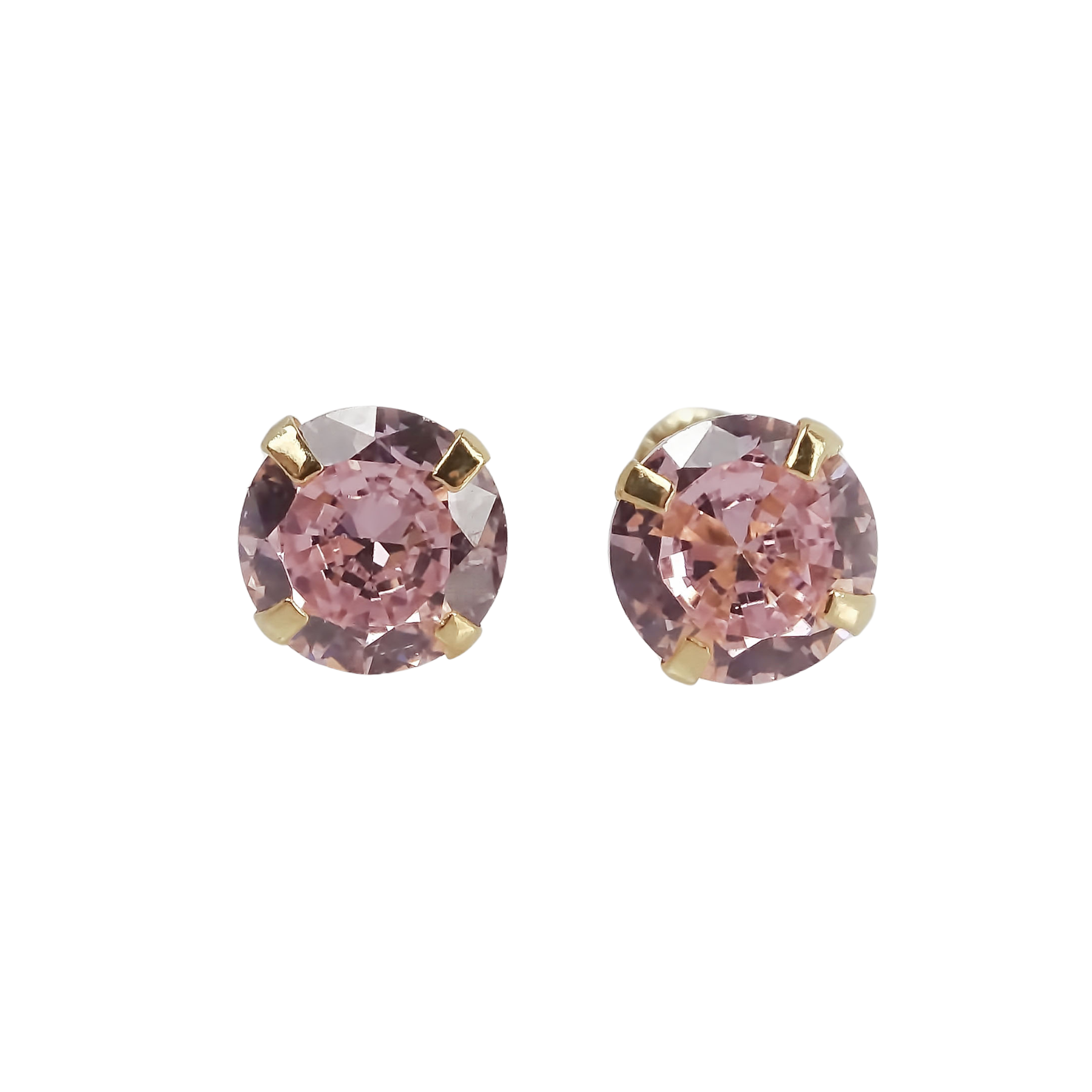 Amor Eterno - Broqueles Recto 5mm / Aretes / Oro 10k