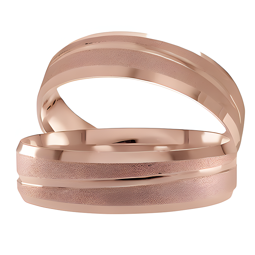 Argollas Encanto 5mm 14k