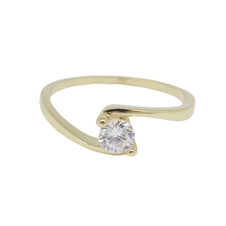 Amor Eterno - Anillo Waves / Oro Sólido 10k