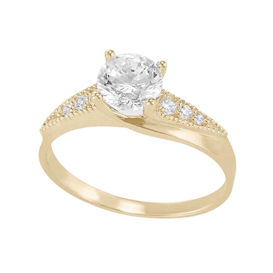 Amor Eterno - Solitario Hermoso / Juwel / Oro 10k Solido