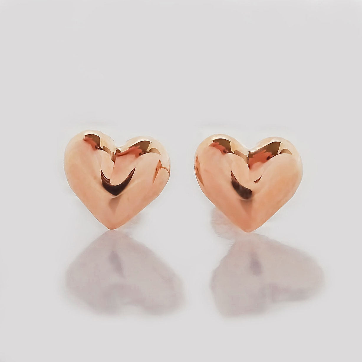 Amor Eterno - Broqueles Corazón Legacy Aretes / Oro 10k / Rosa