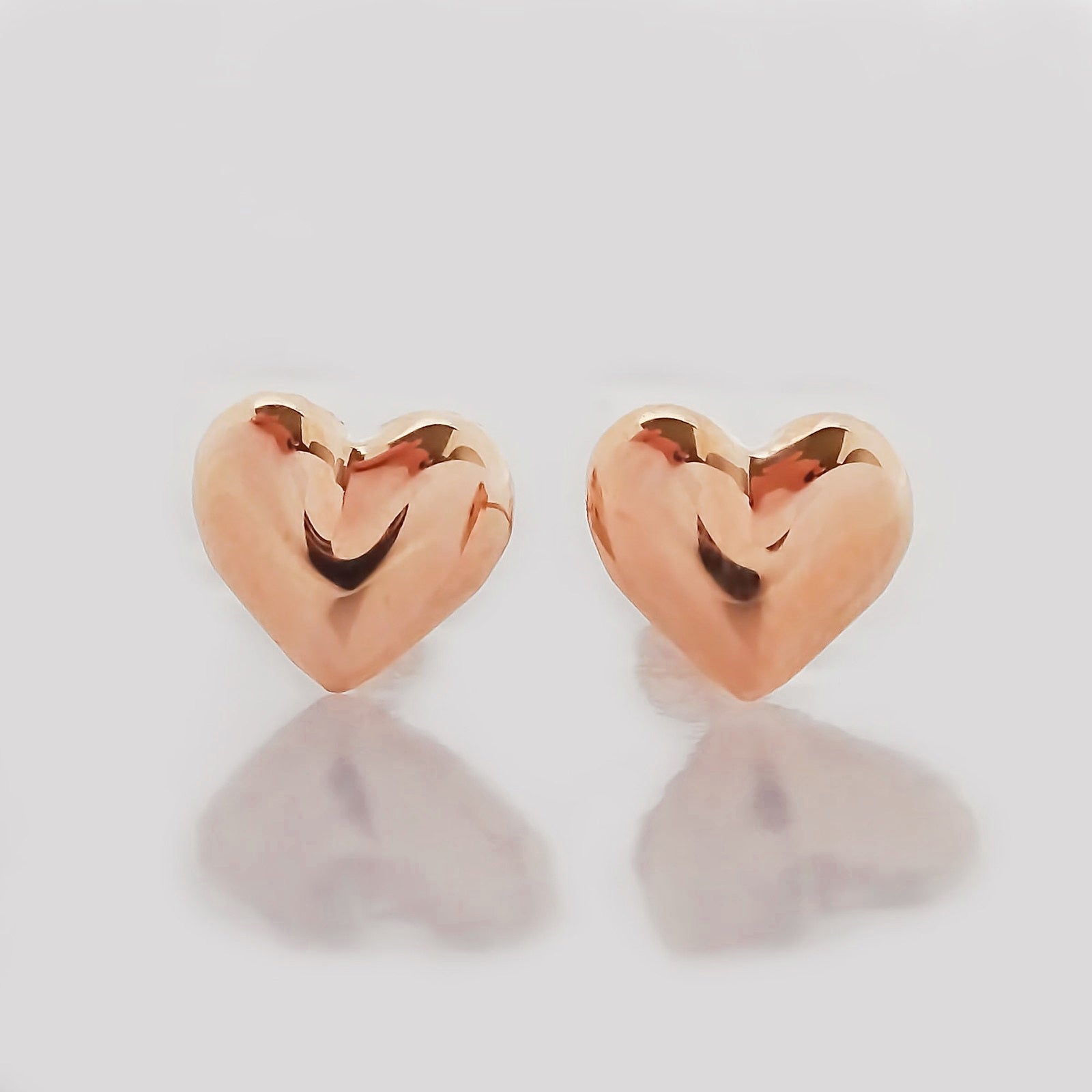 Amor Eterno - Broqueles Corazón Legacy Aretes / Oro 10k / Rosa