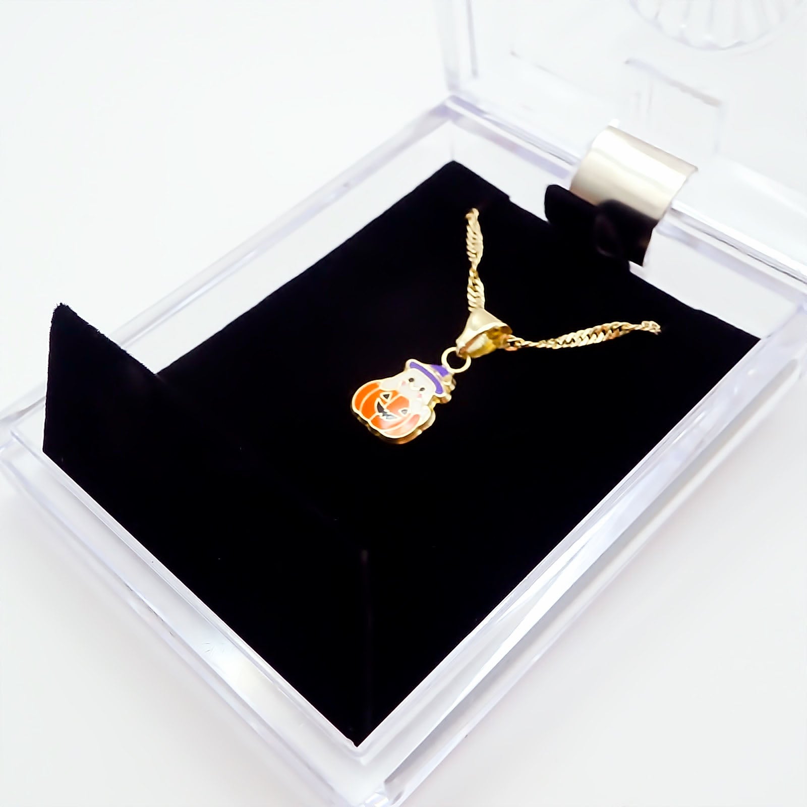 Amor Eterno - Dije Calabaza Fantasma / Oro Sólido 10k