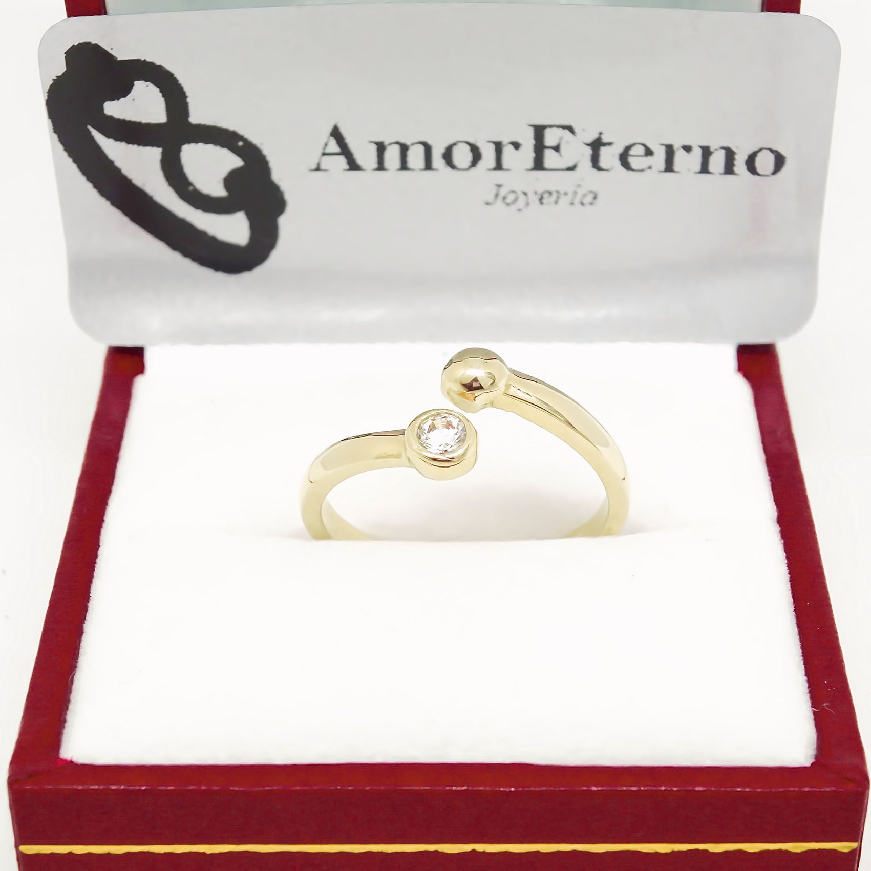 Amor Eterno - Anillo You & Me / Oro 10k