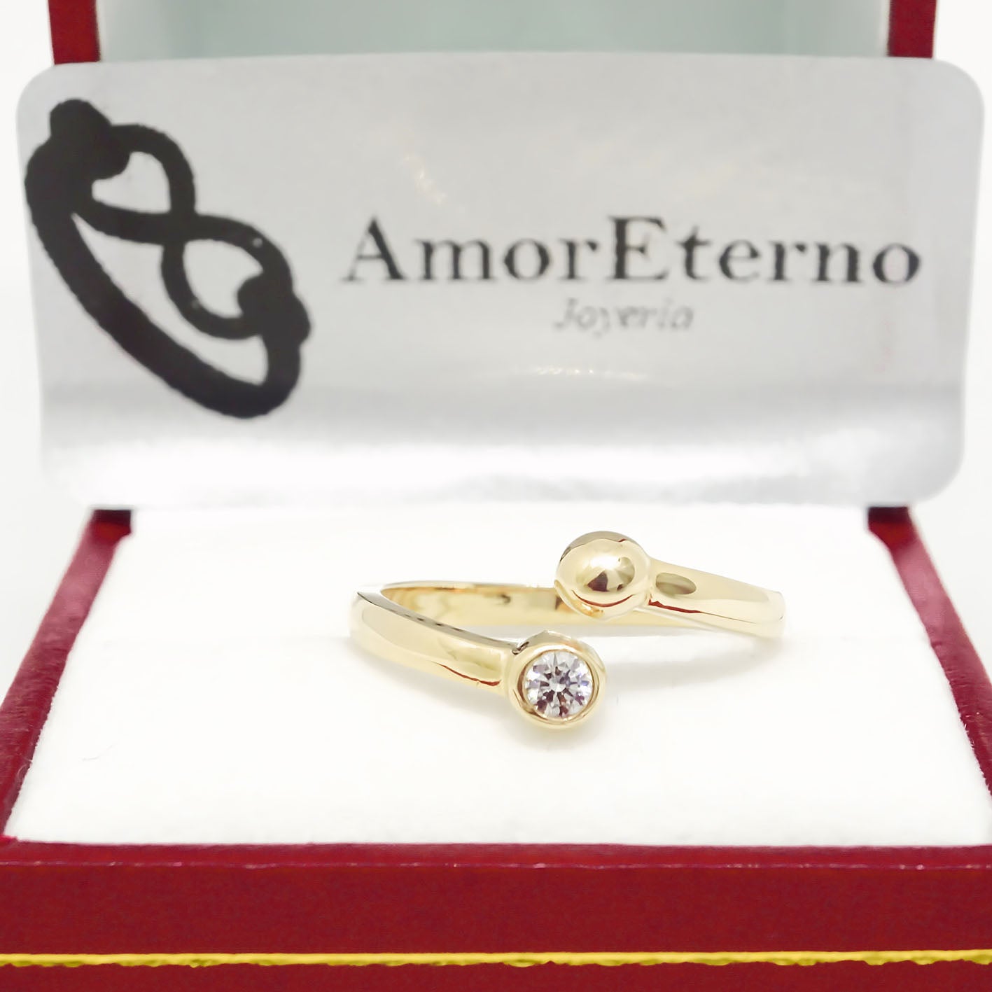 Amor Eterno - Anillo You & Me / Oro 10k