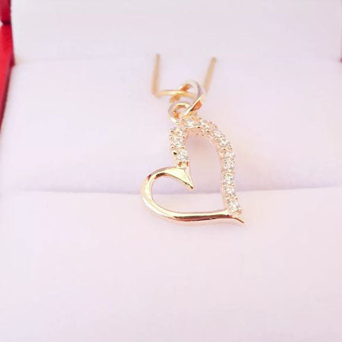 Amor Eterno - Dije Corazón / Love / Oro 10k Solido