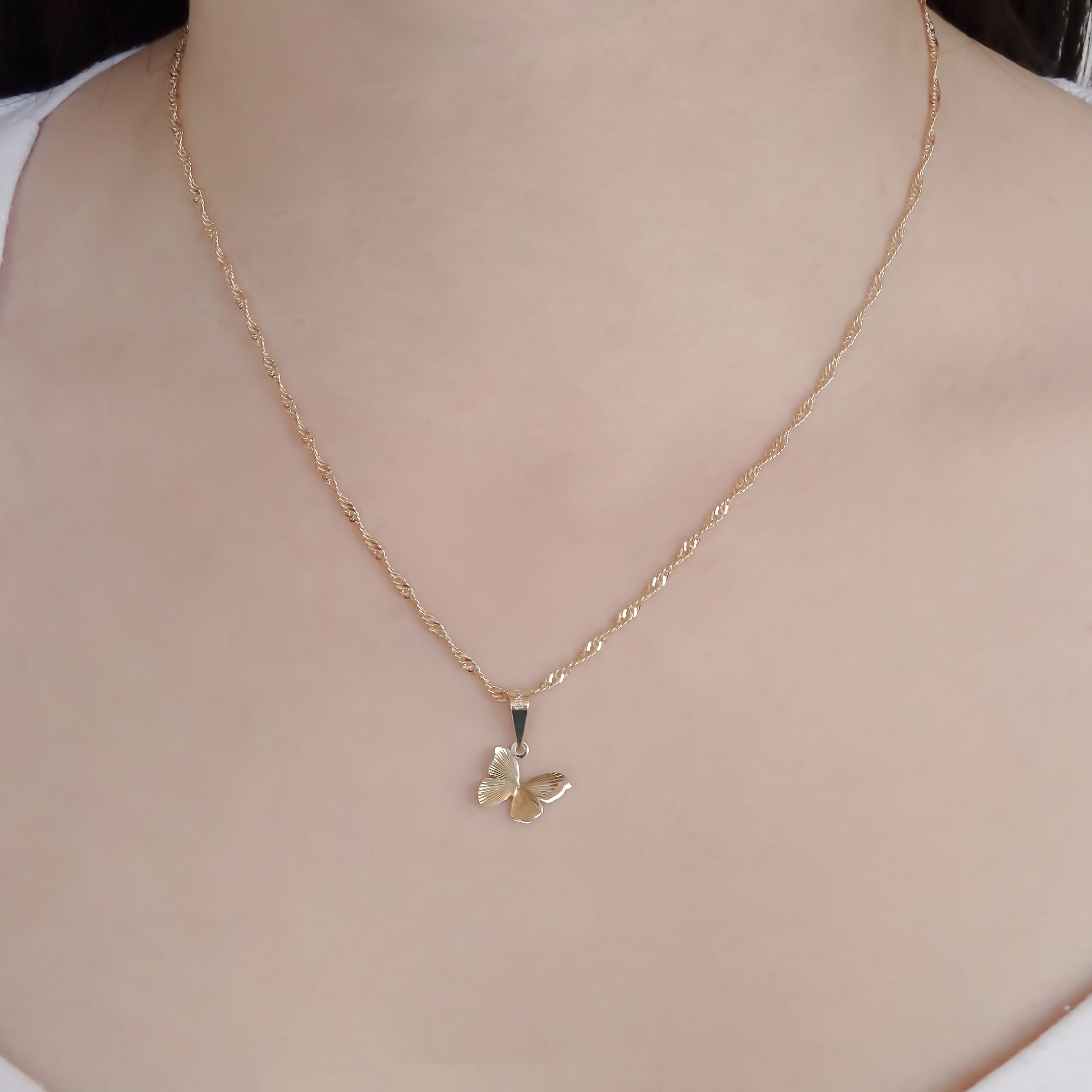 Amor Eterno - Dije / Mariposa 3d / Oro Sólido 10k