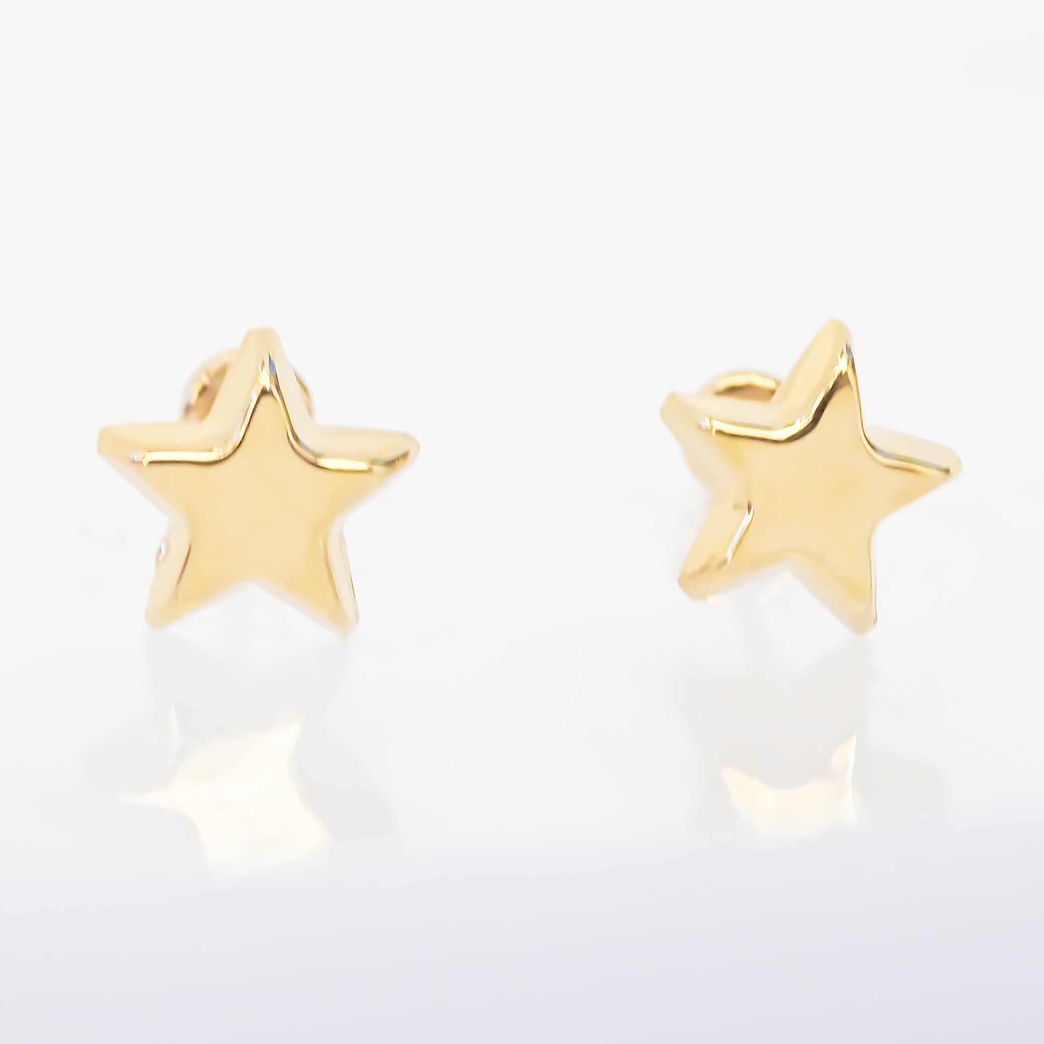 Amor Eterno - Broqueles / Estrella Basic / Aretes Oro 10k