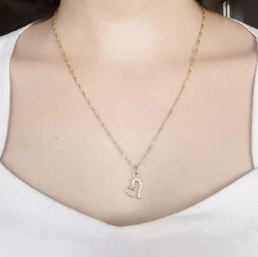 Amor Eterno - Dije Corazón / Love / Oro 10k Solido