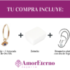 Dije con arracada Ojo Turco Oro amarillo 10k. - Imagen 6