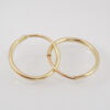 Arracadas lisas 7 mm Oro amarillo 10 k. - Imagen 3